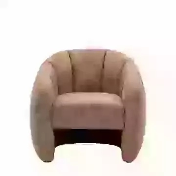 Atella Tub Chair Tan Leather